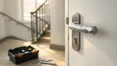 Alufolie um die Türklinke: bringt der virale Trick wirklich mehr Einbruchschutz?