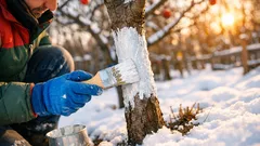 Warum Obstbäume im Winter Risse bekommen und wie Weißanstrich wirklich hilft