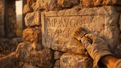 Römische Inschriften in einer Hauswand: wie ein Dorf in der Türkei Caracallas Reskript einmauerte