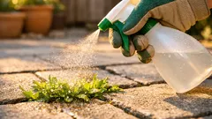 Essig gegen Unkraut in Fugen: so wirkt der Küchenspray-Trick wirklich