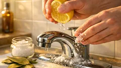 Mit Lorbeerblättern und grobem Salz natürlich putzen: einfache Hausmittel für Küche und Bad