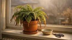 Farn im Winter retten: 7 Schritte gegen braune Spitzen und hängende Wedel